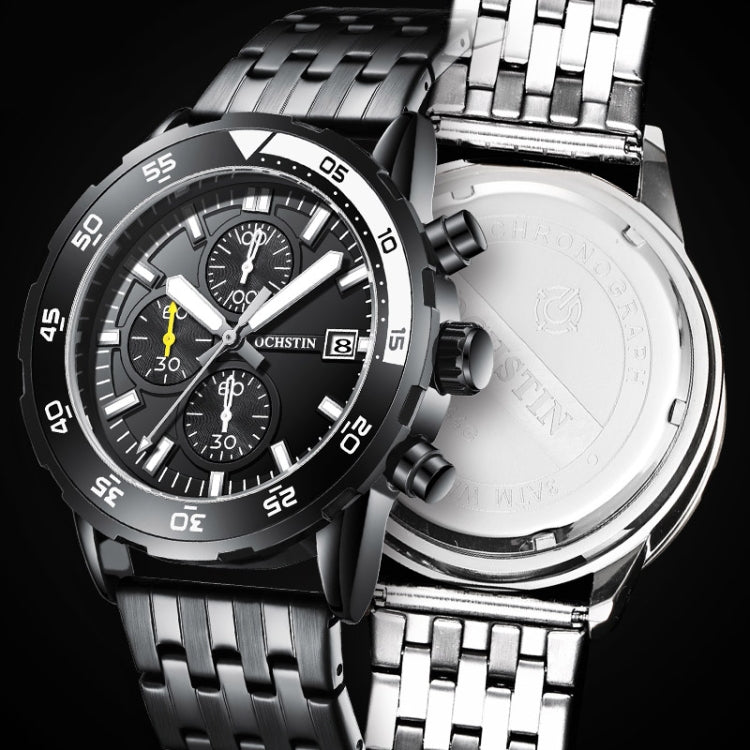 Fashion Steel Strap Multifunctional Quartz Men Watch, OCHSTIN 7252