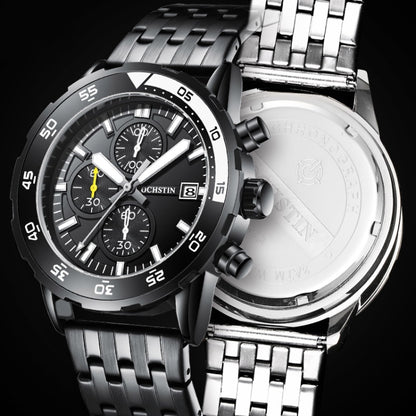 Fashion Steel Strap Multifunctional Quartz Men Watch, OCHSTIN 7252