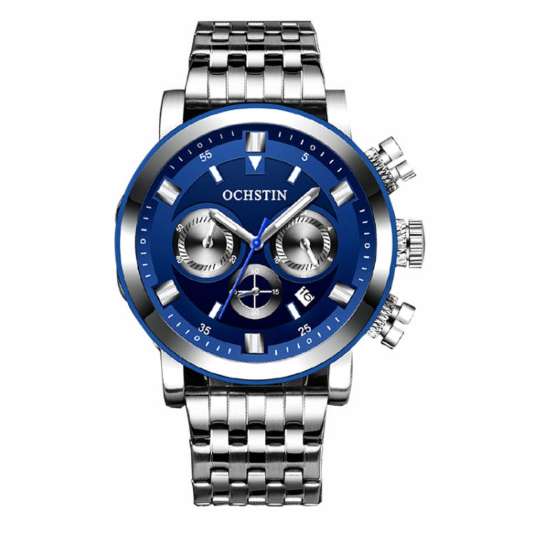 Fashion Steel Strap Multifunctional Quartz Men Watch, OCHSTIN 7254