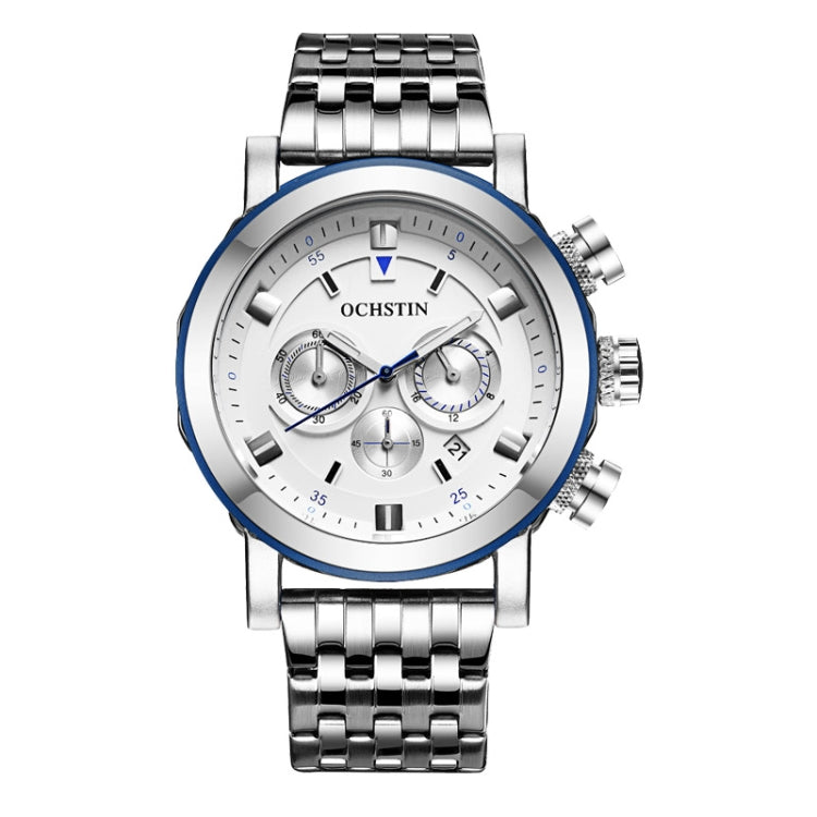 Fashion Steel Strap Multifunctional Quartz Men Watch, OCHSTIN 7254