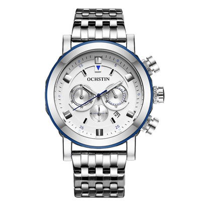 Fashion Steel Strap Multifunctional Quartz Men Watch, OCHSTIN 7254