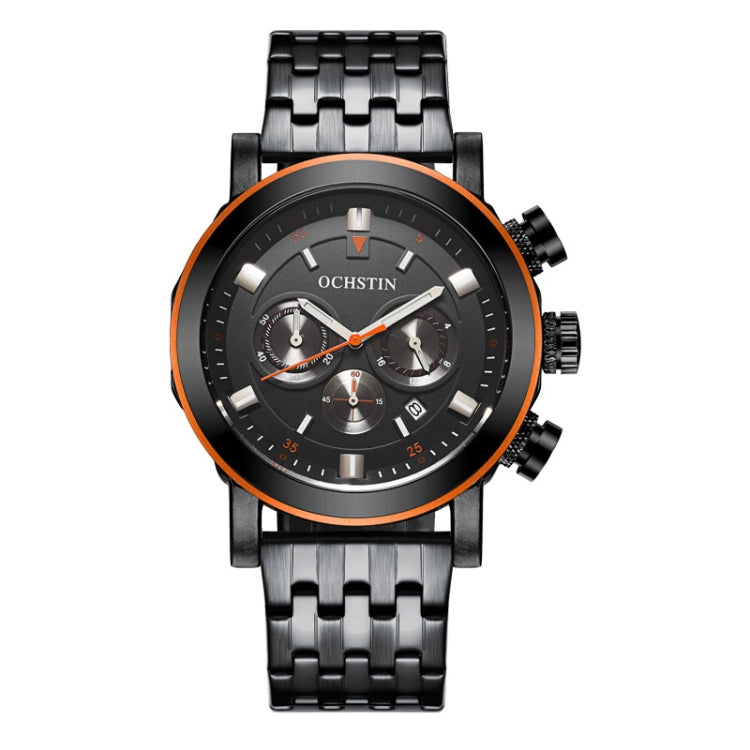 Fashion Steel Strap Multifunctional Quartz Men Watch, OCHSTIN 7254