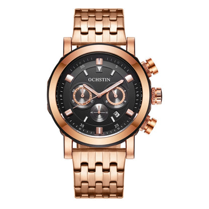 Fashion Steel Strap Multifunctional Quartz Men Watch, OCHSTIN 7254