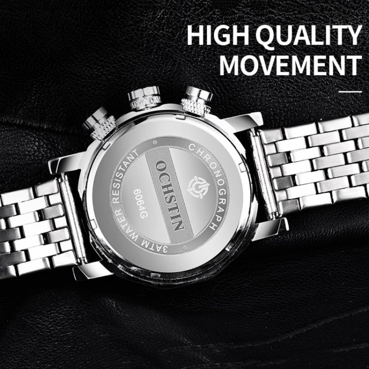 Fashion Steel Strap Multifunctional Quartz Men Watch, OCHSTIN 7254