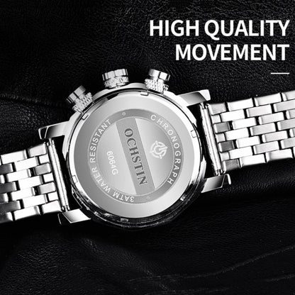 Fashion Steel Strap Multifunctional Quartz Men Watch, OCHSTIN 7254