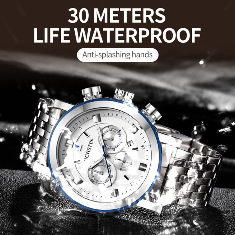 Fashion Steel Strap Multifunctional Quartz Men Watch, OCHSTIN 7254