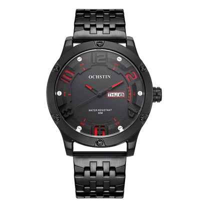 Fashion Steel Strap Day-date Quartz Men Watch, OCHSTIN 7255