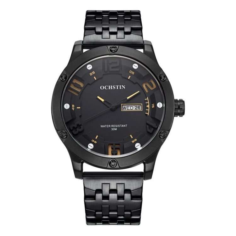 Fashion Steel Strap Day-date Quartz Men Watch, OCHSTIN 7255