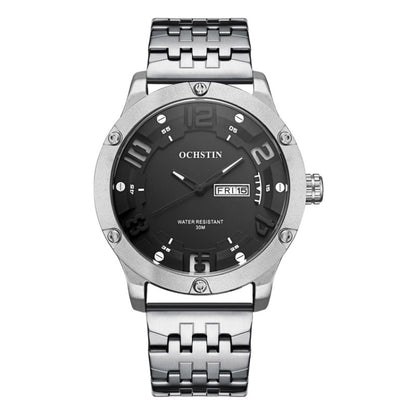 Fashion Steel Strap Day-date Quartz Men Watch, OCHSTIN 7255
