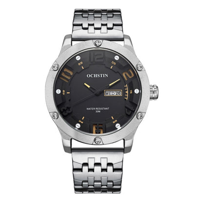 Fashion Steel Strap Day-date Quartz Men Watch, OCHSTIN 7255