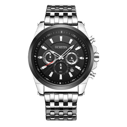 Fashion Steel Strap Multifunctional Quartz Men Watch, OCHSTIN 7256
