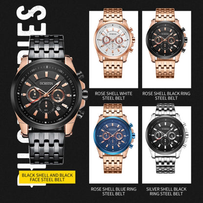 Fashion Steel Strap Multifunctional Quartz Men Watch, OCHSTIN 7256