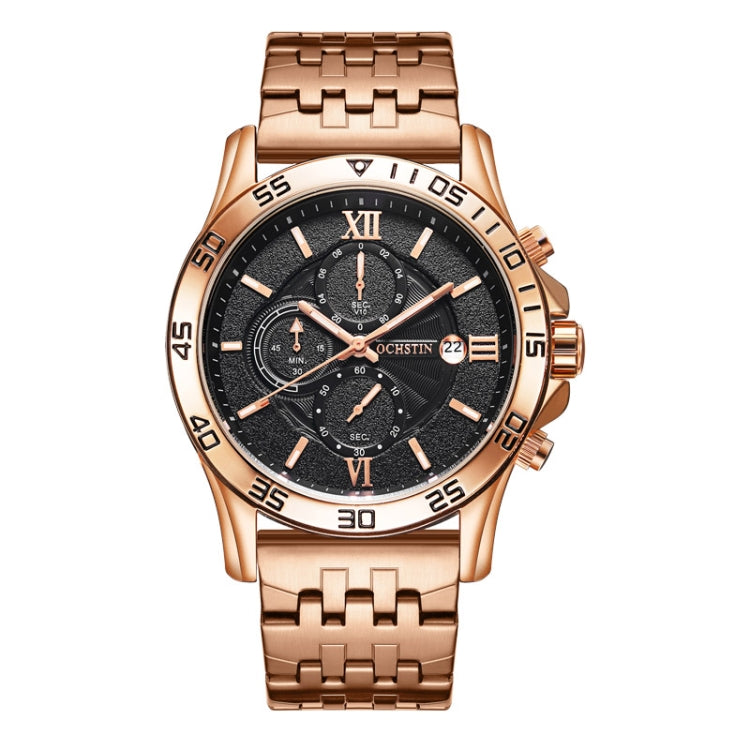 Fashion Steel Strap Multifunctional Quartz Men Watch, OCHSTIN 7257