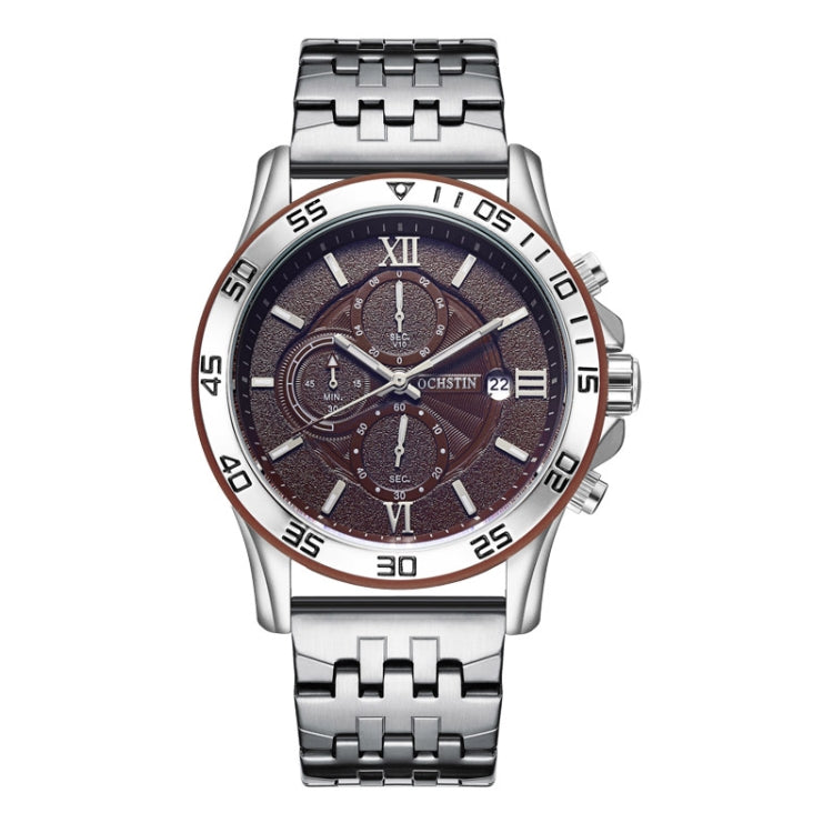 Fashion Steel Strap Multifunctional Quartz Men Watch, OCHSTIN 7257