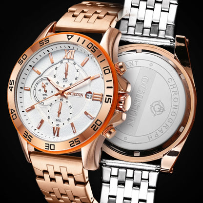 Fashion Steel Strap Multifunctional Quartz Men Watch, OCHSTIN 7257