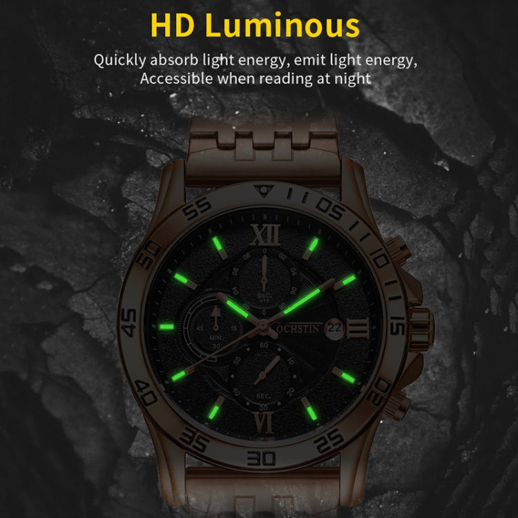 Fashion Steel Strap Multifunctional Quartz Men Watch, OCHSTIN 7257