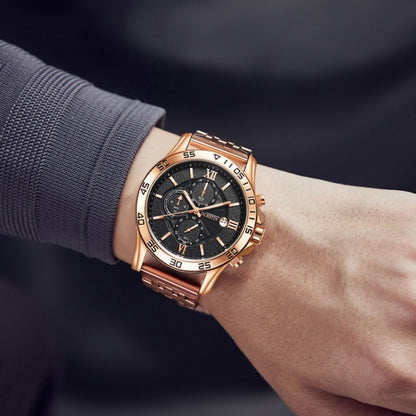Fashion Steel Strap Multifunctional Quartz Men Watch, OCHSTIN 7257