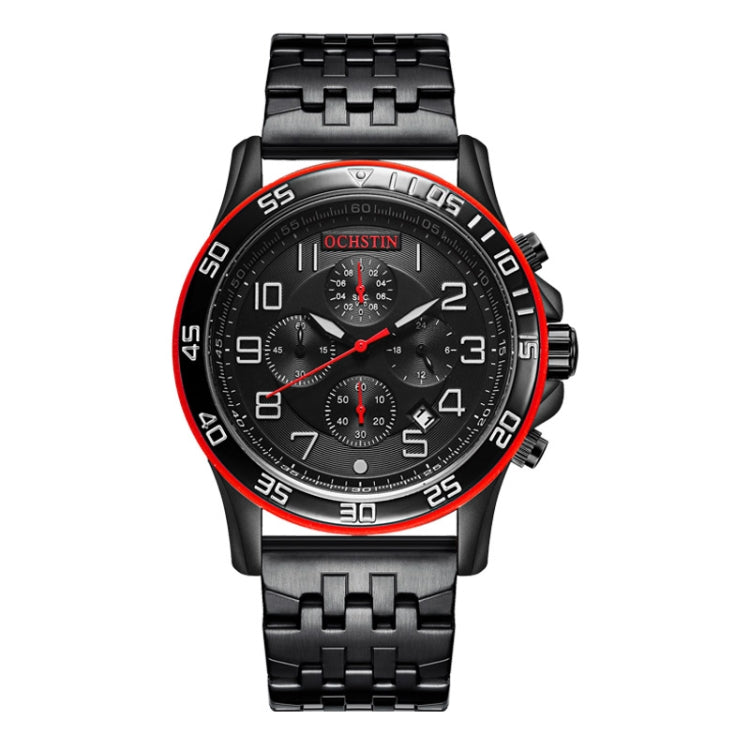 Fashion Steel Strap Multifunctional Quartz Men Watch, OCHSTIN 7258