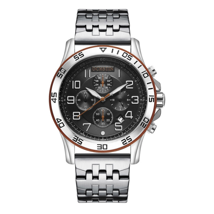 Fashion Steel Strap Multifunctional Quartz Men Watch, OCHSTIN 7258
