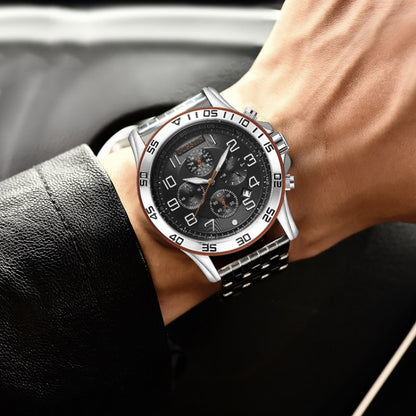 Fashion Steel Strap Multifunctional Quartz Men Watch, OCHSTIN 7258