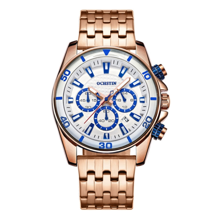 Fashion Steel Strap Multifunctional Quartz Men Watch, OCHSTIN 7259