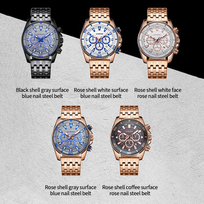 Fashion Steel Strap Multifunctional Quartz Men Watch, OCHSTIN 7259