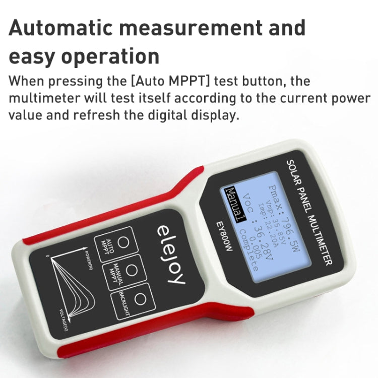 800W Solar Panel Power Supply Multimeter, EY800W