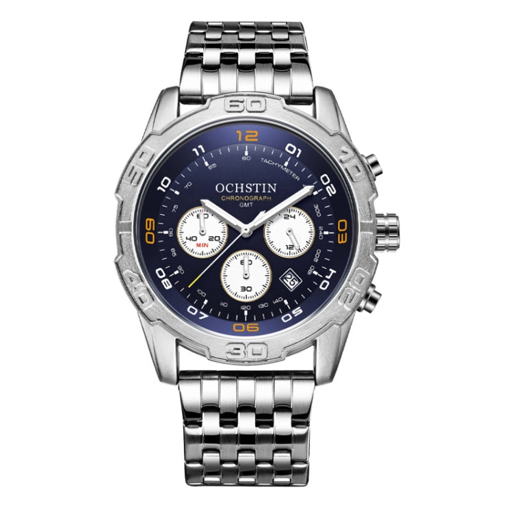 Fashion Steel Strap Multifunctional Quartz Men Watch, OCHSTIN 7260