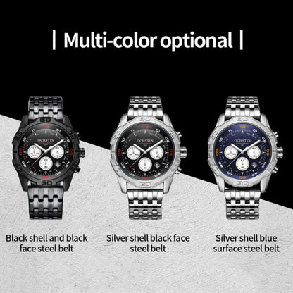 Fashion Steel Strap Multifunctional Quartz Men Watch, OCHSTIN 7260