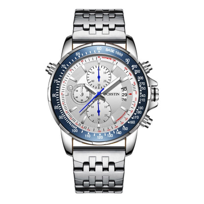 Fashion Steel Strap Multifunctional Quartz Men Watch, OCHSTIN 7261