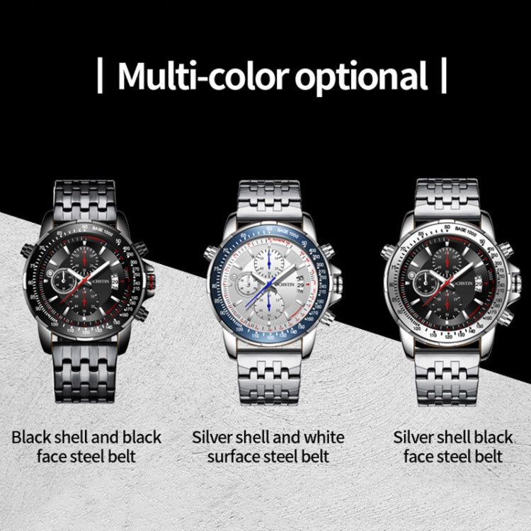 Fashion Steel Strap Multifunctional Quartz Men Watch, OCHSTIN 7261