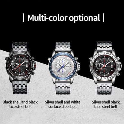 Fashion Steel Strap Multifunctional Quartz Men Watch, OCHSTIN 7261