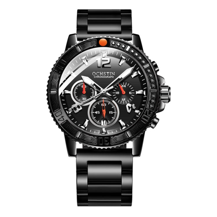 Fashion Steel Strap Multifunctional Quartz Men Watch, OCHSTIN 7263