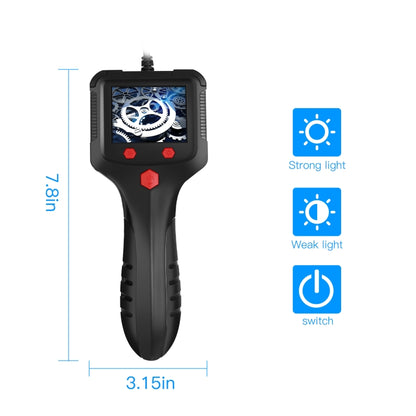 P100 2.4 inch HD Handheld Endoscope with LCD Screen, 8mm 2m, 5.5mm 2m, 8mm Side 2m, 8mm 5m, 5.5mm 5m, 8mm Side 5m, 8mm 10m, 5.5mm 10m, 8mm Side 10m, 8mm 15m, 5.5mm 15m, 8mm Side 15m, 8mm 20m, 5.5mm 20m, 8mm Side 20m, 8mm 30m, 5.5mm 30m, 8mm Side 30m