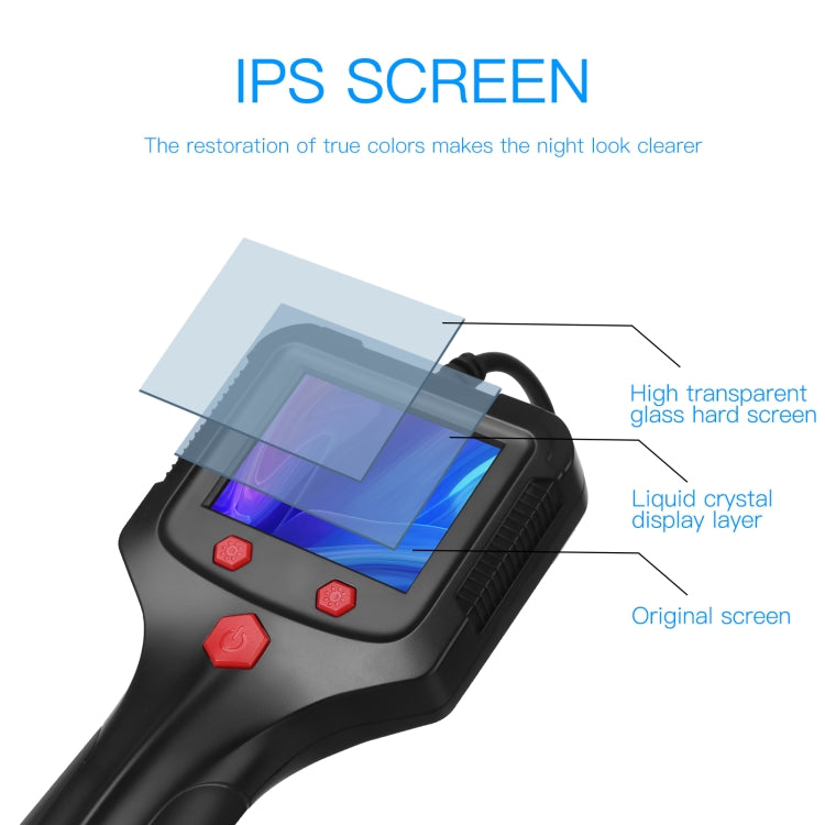 P100 2.4 inch HD Handheld Endoscope with LCD Screen, 8mm 2m, 5.5mm 2m, 8mm Side 2m, 8mm 5m, 5.5mm 5m, 8mm Side 5m, 8mm 10m, 5.5mm 10m, 8mm Side 10m, 8mm 15m, 5.5mm 15m, 8mm Side 15m, 8mm 20m, 5.5mm 20m, 8mm Side 20m, 8mm 30m, 5.5mm 30m, 8mm Side 30m