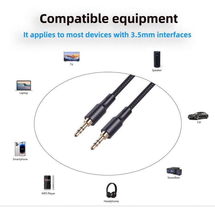 2130 3.5mm Male to 3.5mm Male Audio Cable, Length: 1m, 3.5mm M to M(Black), 3.5mm M to M(Red)