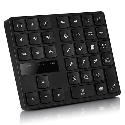 533 Portable Bluetooth 35-Key Wireless Numeric Keyboard, 533