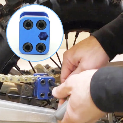 Universal Chain Adjusting Alignment Tool for 520 525 530 Side Plate Motorcycle ATV, Chain Adjusting Alignment Tool