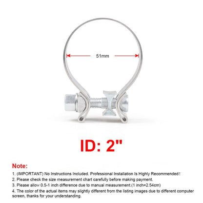 Car Turbo Exhaust Downpipe O-Band Clamp Stainless Steel 304 Flange Clamp, 2 inch O-Band Clamp, 2.25 inch O-Band Clamp, 2.5 inch O-Band Clamp, 2.75 inch O-Band Clamp, 3 inch O-Band Clamp