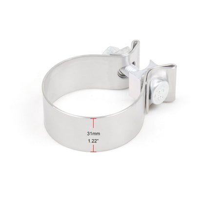 Car Turbo Exhaust Downpipe O-Band Clamp Stainless Steel 304 Flange Clamp, 2 inch O-Band Clamp, 2.25 inch O-Band Clamp, 2.5 inch O-Band Clamp, 2.75 inch O-Band Clamp, 3 inch O-Band Clamp