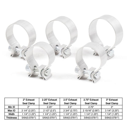 Car Turbo Exhaust Downpipe O-Band Clamp Stainless Steel 304 Flange Clamp, 2 inch O-Band Clamp, 2.25 inch O-Band Clamp, 2.5 inch O-Band Clamp, 2.75 inch O-Band Clamp, 3 inch O-Band Clamp