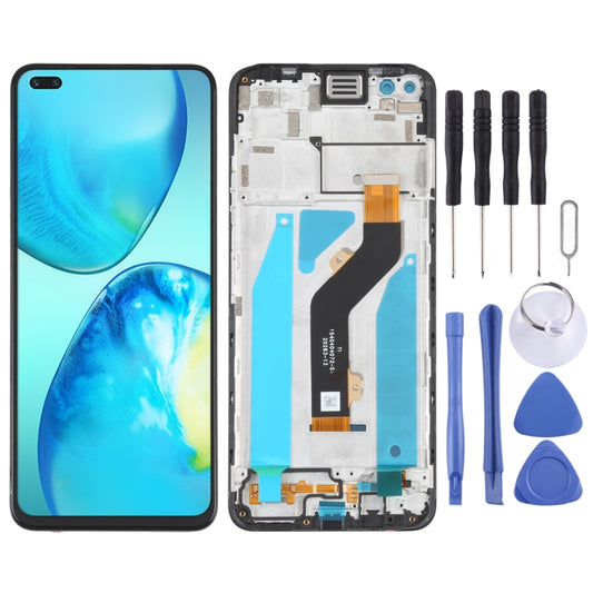 OEM LCD Screen For infinix Hot 10 Play/Smart 5 India Digitizer Full Assembly with Frame, For infinix Note 8 X692, For infinix Hot 9 Play X680, For infinix Hot 10 X682B X682C, For infinix Hot 10T X689C, For Tecno Spark 7T, For Tecno Spark 7P...