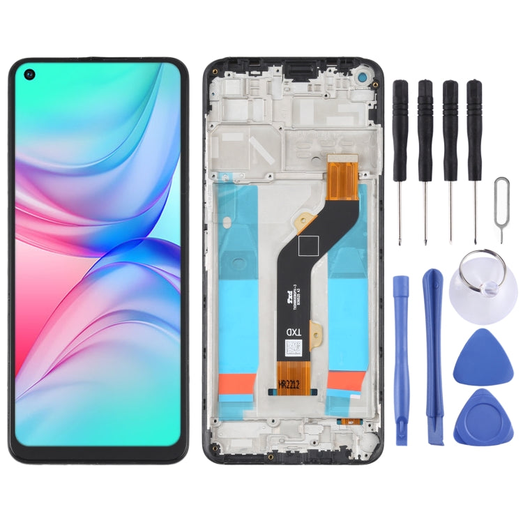 OEM LCD Screen For infinix Hot 10 Play/Smart 5 India Digitizer Full Assembly with Frame, For infinix Note 8 X692, For infinix Hot 9 Play X680, For infinix Hot 10 X682B X682C, For infinix Hot 10T X689C, For Tecno Spark 7T, For Tecno Spark 7P...