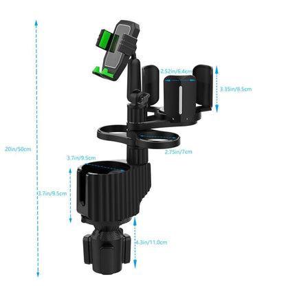 Car Drink Water Cup Mobile Phone Holder, A04(Grey), A04(Green), A08(Grey), A08(Green)