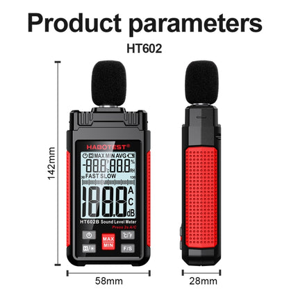 HABOTEST HT602B Multifunctional Digital Display Noise Decibel Tester, HT602B