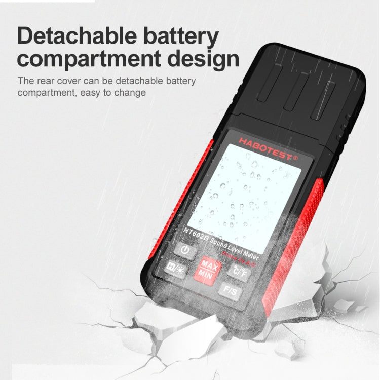 HABOTEST HT602B Multifunctional Digital Display Noise Decibel Tester, HT602B