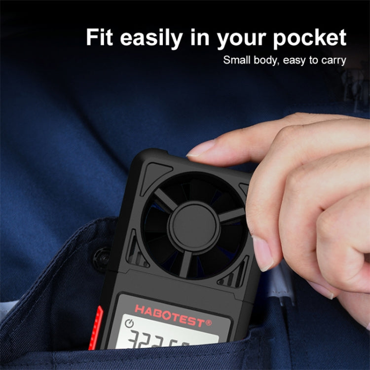 HABOTEST HT605 Portable Intelligent Digital Display Handheld Wind Speed Tester, HT605