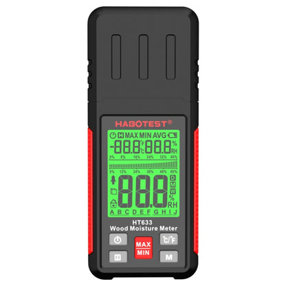 HABOTEST HT633 Portable Multifunctional Digital Display Wood Moisture Detector, HT633