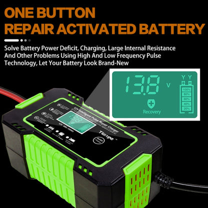 Motorcycle / Car Battery Smart Charger with LCD Creen, UK Plug, US Plug, AU Plug, EU Plug, JP Plug
