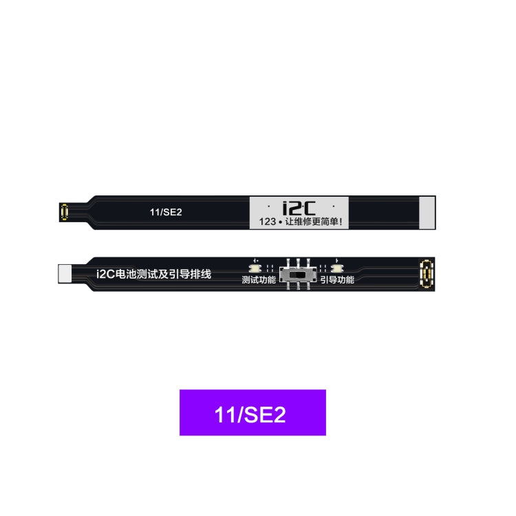 i2C Battery Boot Strap Test Flex Cable, For iPhone 5 SE / 6s / 6 Plus / 6s Plus / 7 / 7 Plus, For iPhone 8 / 8 Plus / X / XR / XS / XS Max / 11 Pro / 11 Pro Max, For iPhone 11 / SE2, For iPhone 12 mini / 12 / 12 Pro / 12 Pro Max / SE3
